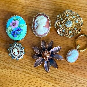 Vintage jewelry pins